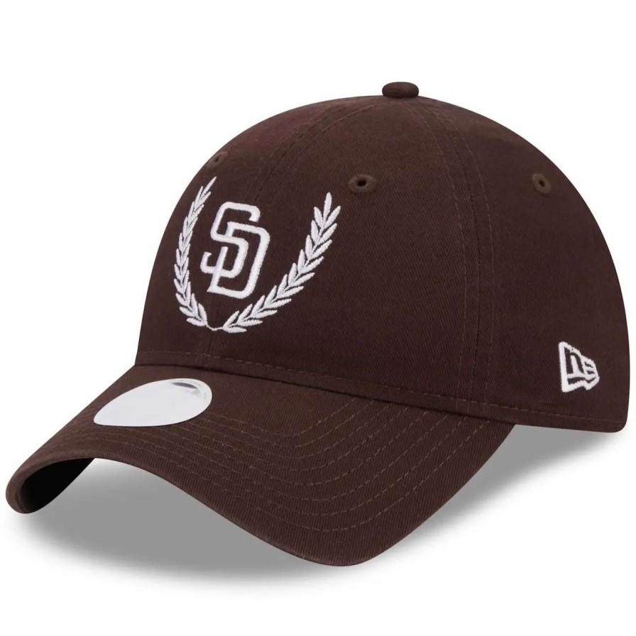 San Diego Padres Caps * | Women'S San Diego Padres New Era Brown Leaves 9Twenty Adjustable Hat