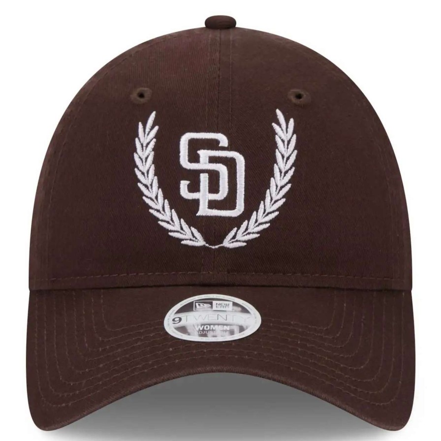 San Diego Padres Caps * | Women'S San Diego Padres New Era Brown Leaves 9Twenty Adjustable Hat