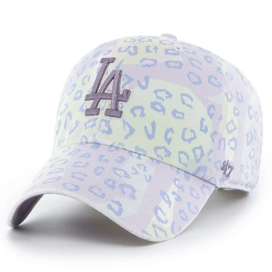 Los Angeles Dodgers Caps * | Women'S Los Angeles Dodgers '47 Purple Cosmic Clean Up Adjustable Hat