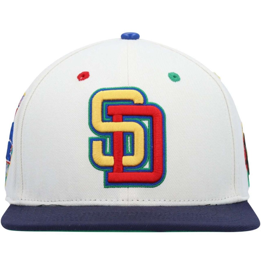 San Diego Padres Caps * | Men'S San Diego Padres Pro Standard White Cooperstown Collection World Baseball Classic Snapback Hat