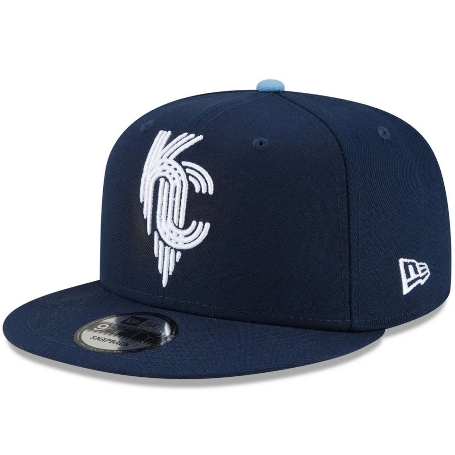 Kansas City Royals Caps * | Men'S Kansas City Royals New Era Navy 2022 City Connect 9Fifty Snapback Adjustable Hat