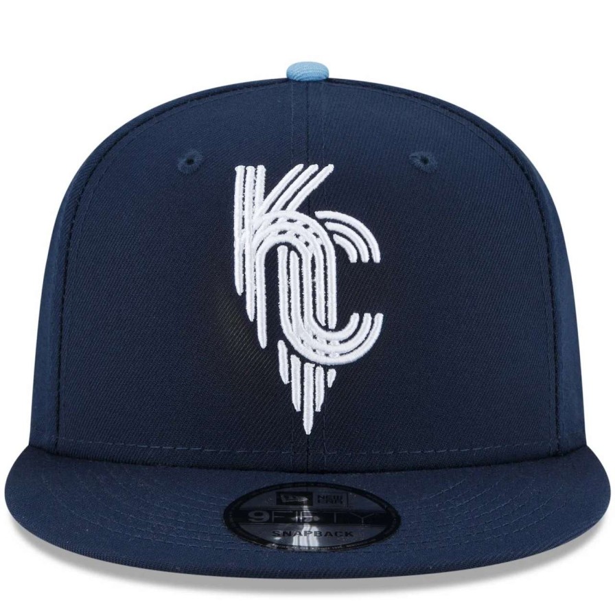 Kansas City Royals Caps * | Men'S Kansas City Royals New Era Navy 2022 City Connect 9Fifty Snapback Adjustable Hat