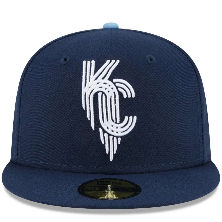 Kansas City Royals Caps * | Men'S Kansas City Royals New Era Navy 2022 City Connect 59Fifty Fitted Hat