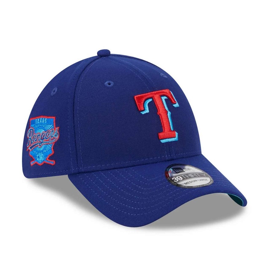 Texas Rangers Caps * | Men'S Texas Rangers New Era Royal 2023 Mlb Father'S Day 39Thirty Flex Hat