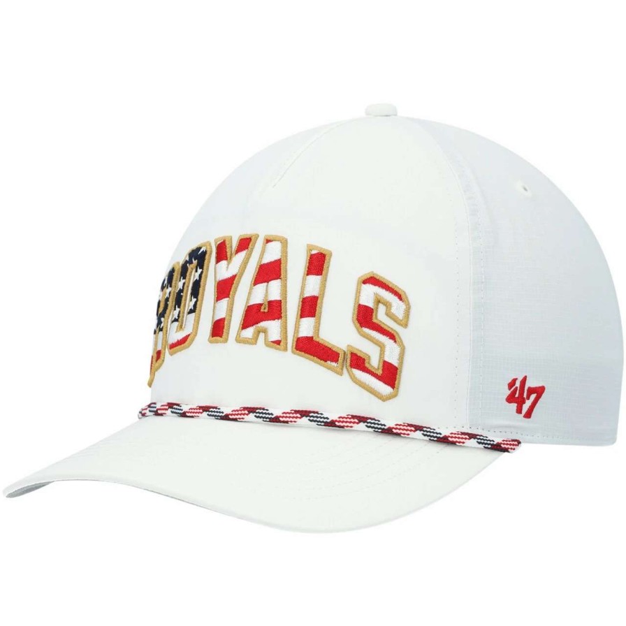 Kansas City Royals Caps * | Men'S Kansas City Royals '47 White Flag Flutter Hitch Snapback Hat