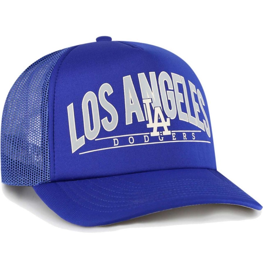 Los Angeles Dodgers Caps * | Men'S Los Angeles Dodgers '47 Royal Backhaul Foam Trucker Snapback Hat