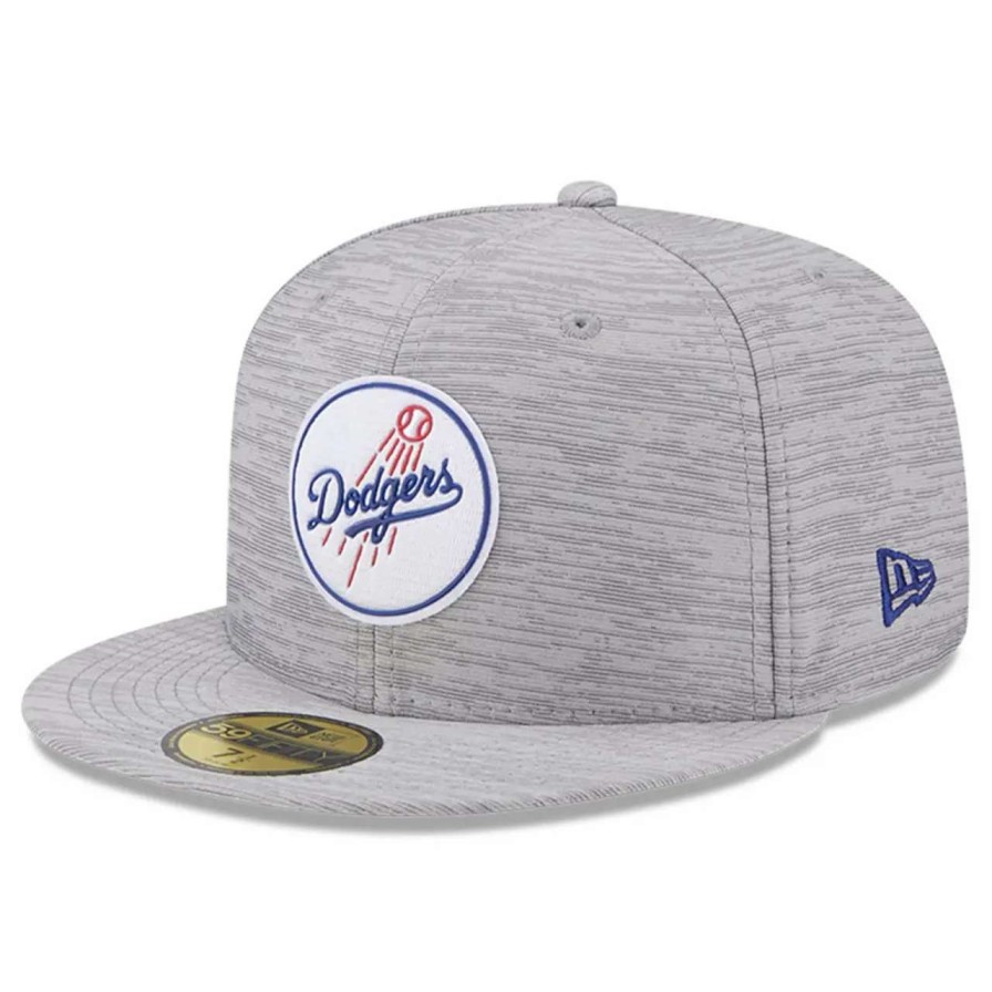 Los Angeles Dodgers Caps * | Men'S Los Angeles Dodgers New Era Gray 2023 Clubhouse 59Fifty Fitted Hat