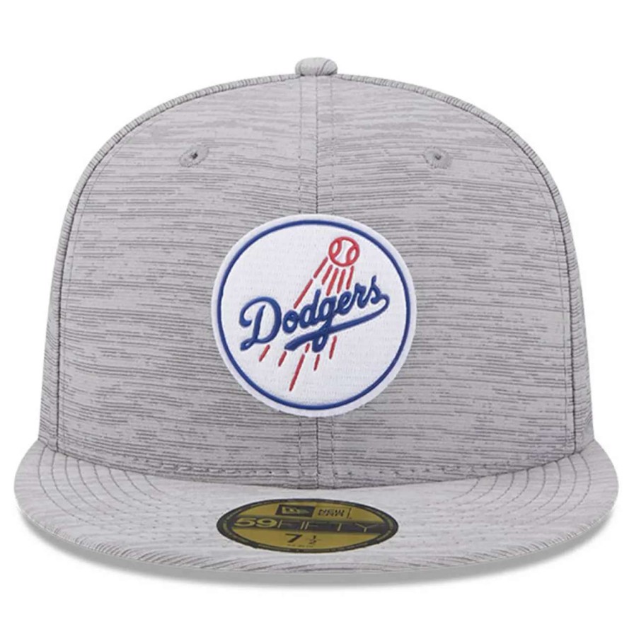 Los Angeles Dodgers Caps * | Men'S Los Angeles Dodgers New Era Gray 2023 Clubhouse 59Fifty Fitted Hat