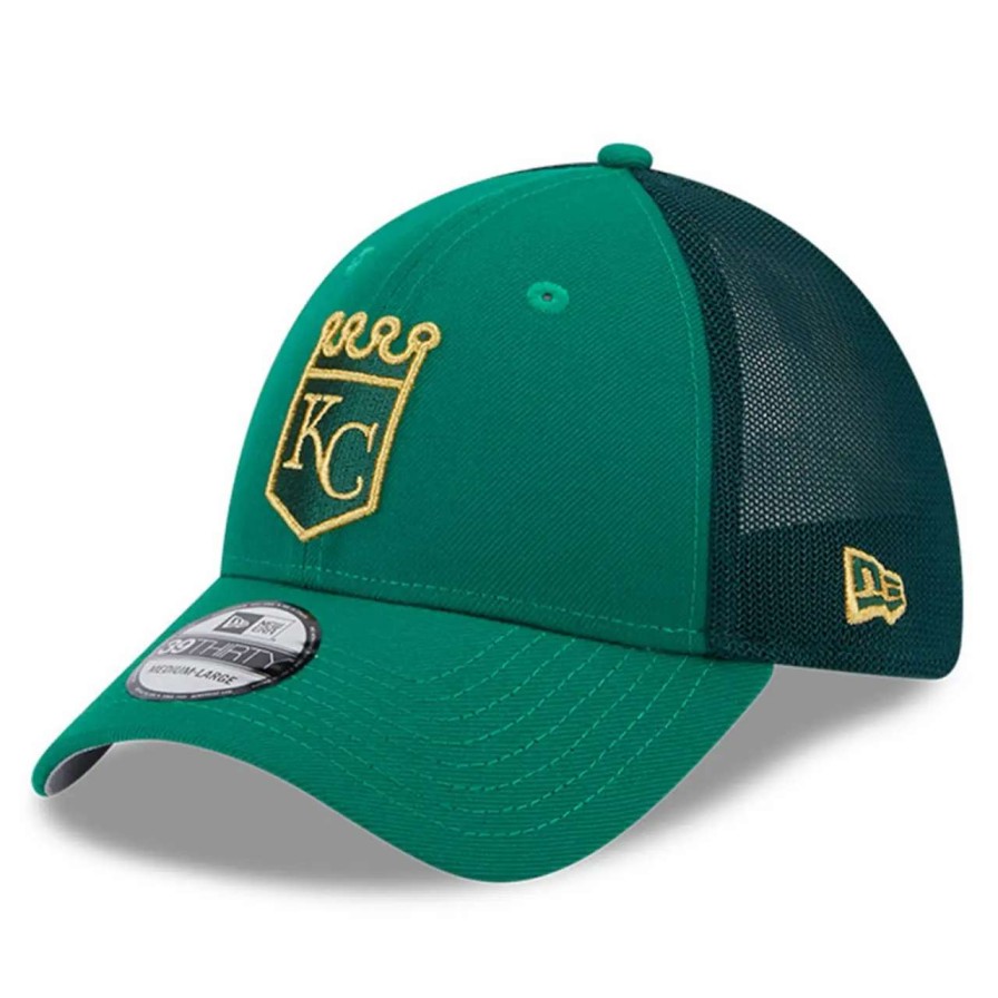 Kansas City Royals Caps * | Men'S Kansas City Royals New Era Kelly Green 2023 St. Patrick'S Day 39Thirty Flex Hat