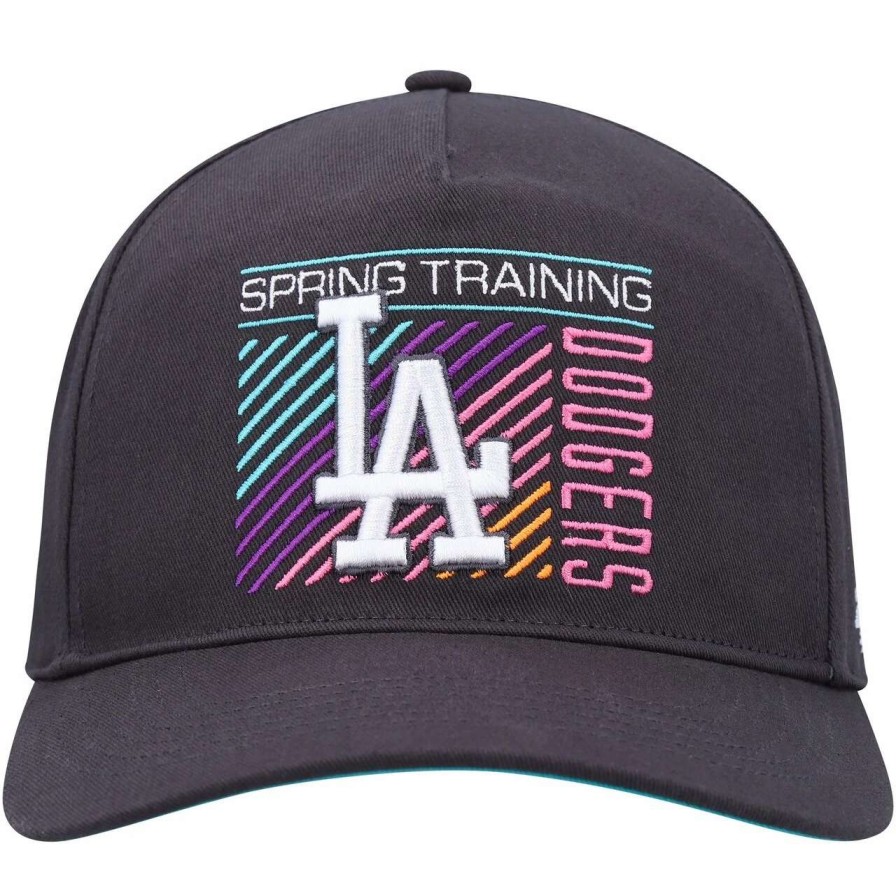 Los Angeles Dodgers Caps * | Men'S Los Angeles Dodgers '47 Charcoal 2023 Spring Training Reflex Hitch Snapback Hat