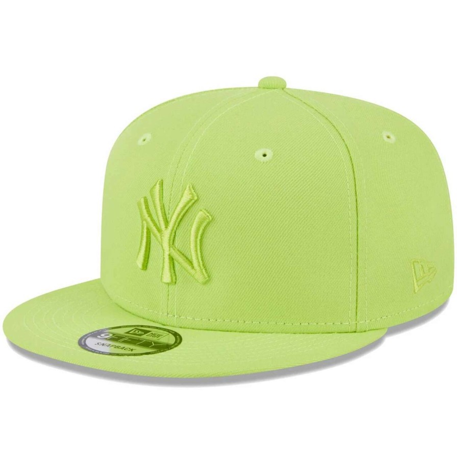 New York Yankees Caps * | Men'S New York Yankees New Era Neon Green Spring Color Basic 9Fifty Snapback Hat