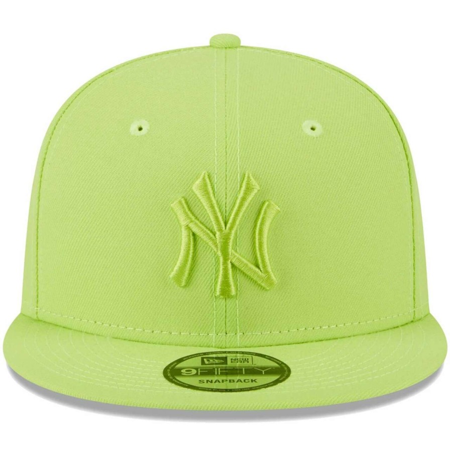 New York Yankees Caps * | Men'S New York Yankees New Era Neon Green Spring Color Basic 9Fifty Snapback Hat