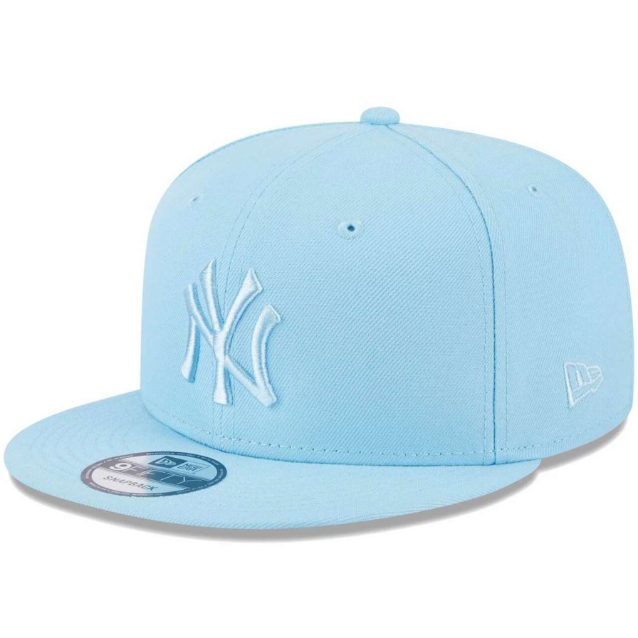 New York Yankees Caps * | Men'S New York Yankees New Era Light Blue Spring Color Basic 9Fifty Snapback Hat