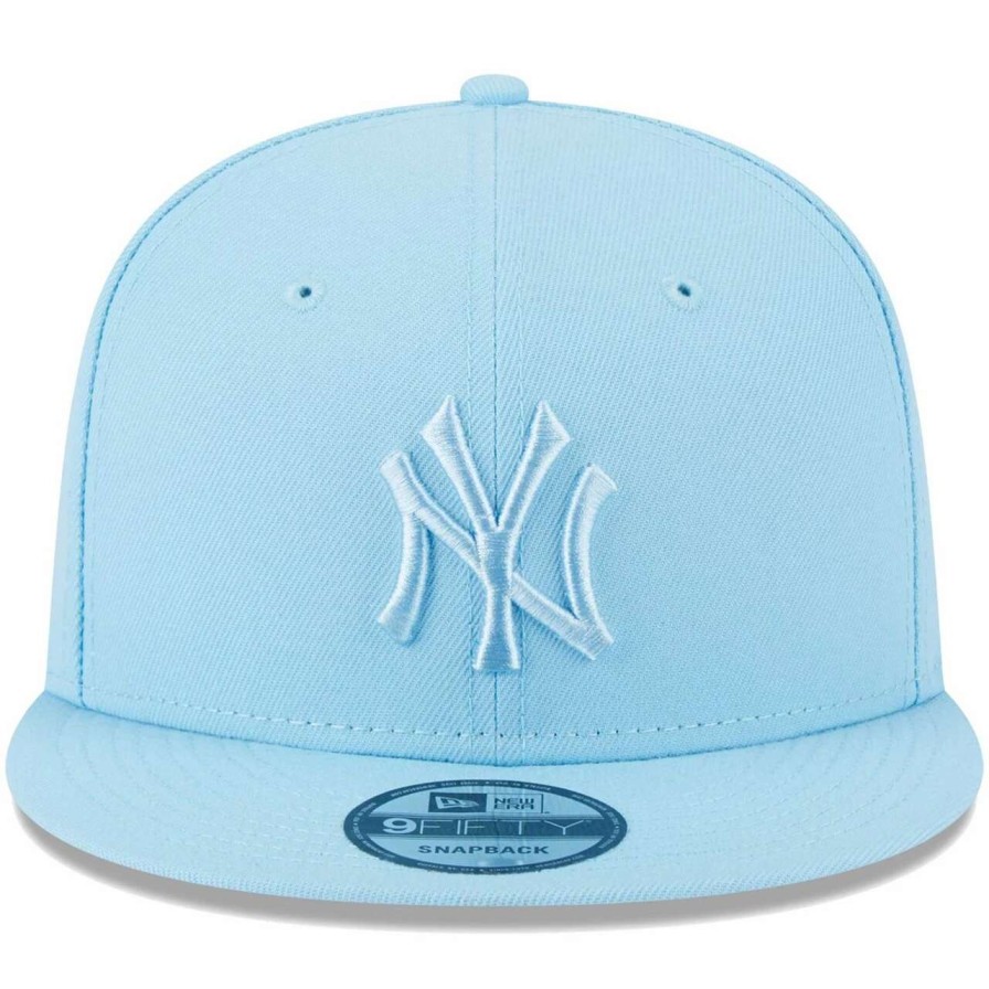 New York Yankees Caps * | Men'S New York Yankees New Era Light Blue Spring Color Basic 9Fifty Snapback Hat