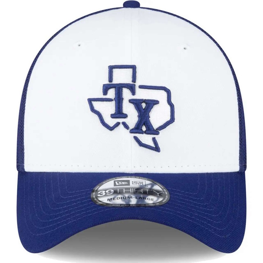 Texas Rangers Caps * | Men'S Texas Rangers New Era Royal/White 2023 On-Field Batting Practice 39Thirty Flex Hat