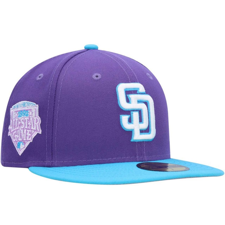 San Diego Padres Caps * | Men'S San Diego Padres New Era Purple Vice 59Fifty Fitted Hat