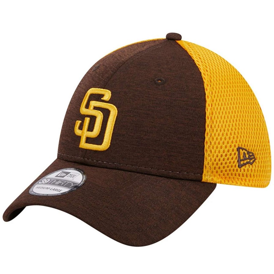 San Diego Padres Caps * | Men'S San Diego Padres New Era Brown Shadow Neo 39Thirty Flex Hat