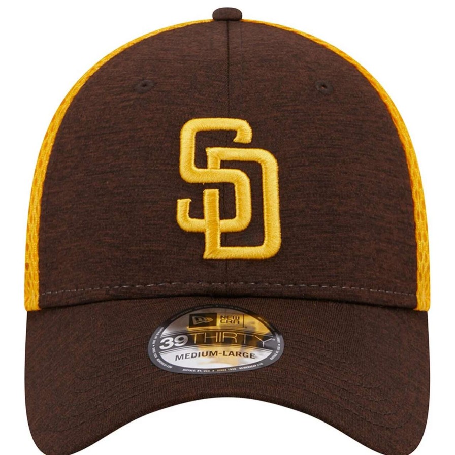 San Diego Padres Caps * | Men'S San Diego Padres New Era Brown Shadow Neo 39Thirty Flex Hat