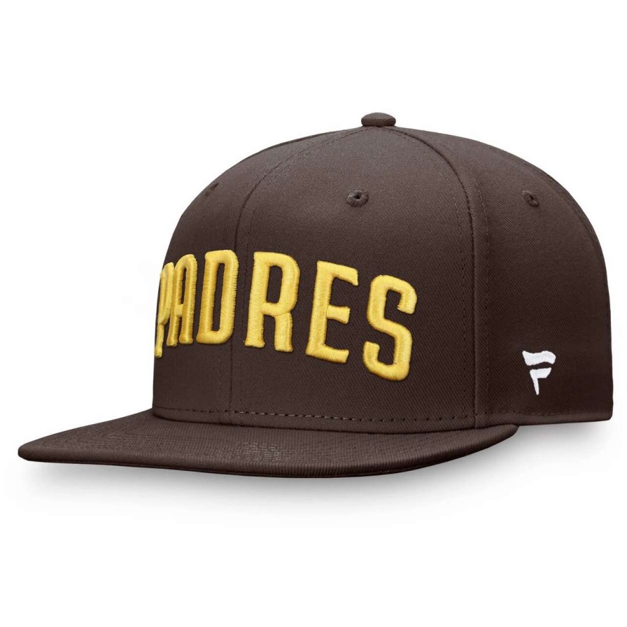 San Diego Padres Caps * | Men'S San Diego Padres Fanatics Branded Brown Team Core Fitted Hat