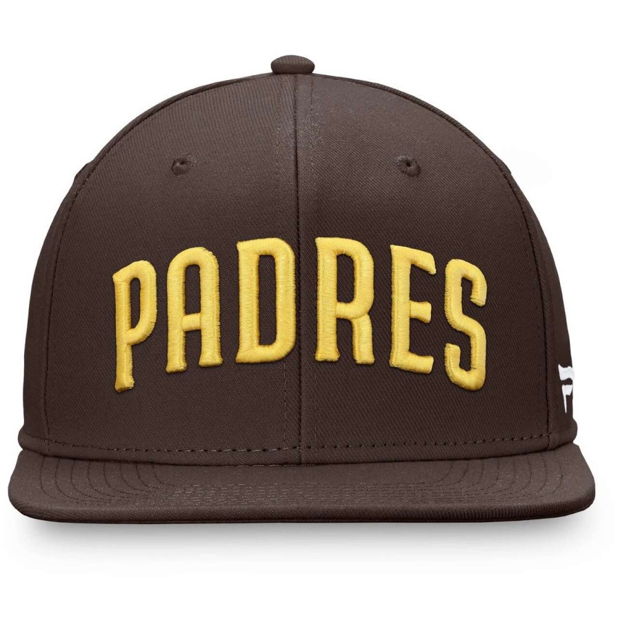 San Diego Padres Caps * | Men'S San Diego Padres Fanatics Branded Brown Team Core Fitted Hat