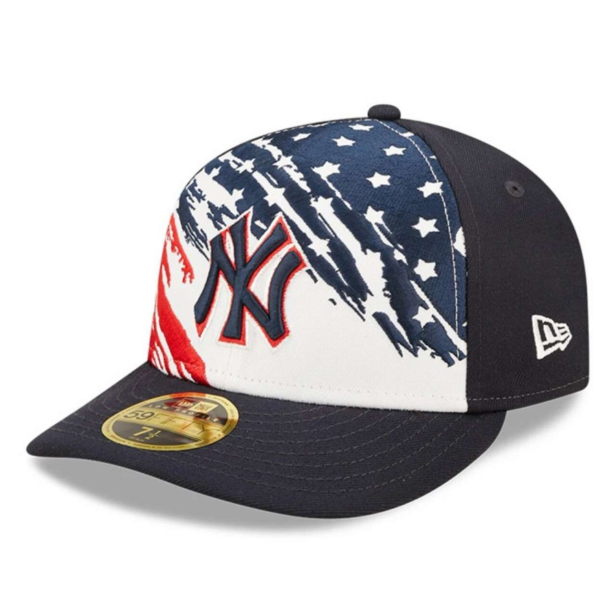 New York Yankees Caps * | Men'S New York Yankees New Era Navy 2022 4Th Of July Low Profile 59Fifty Fitted Hat