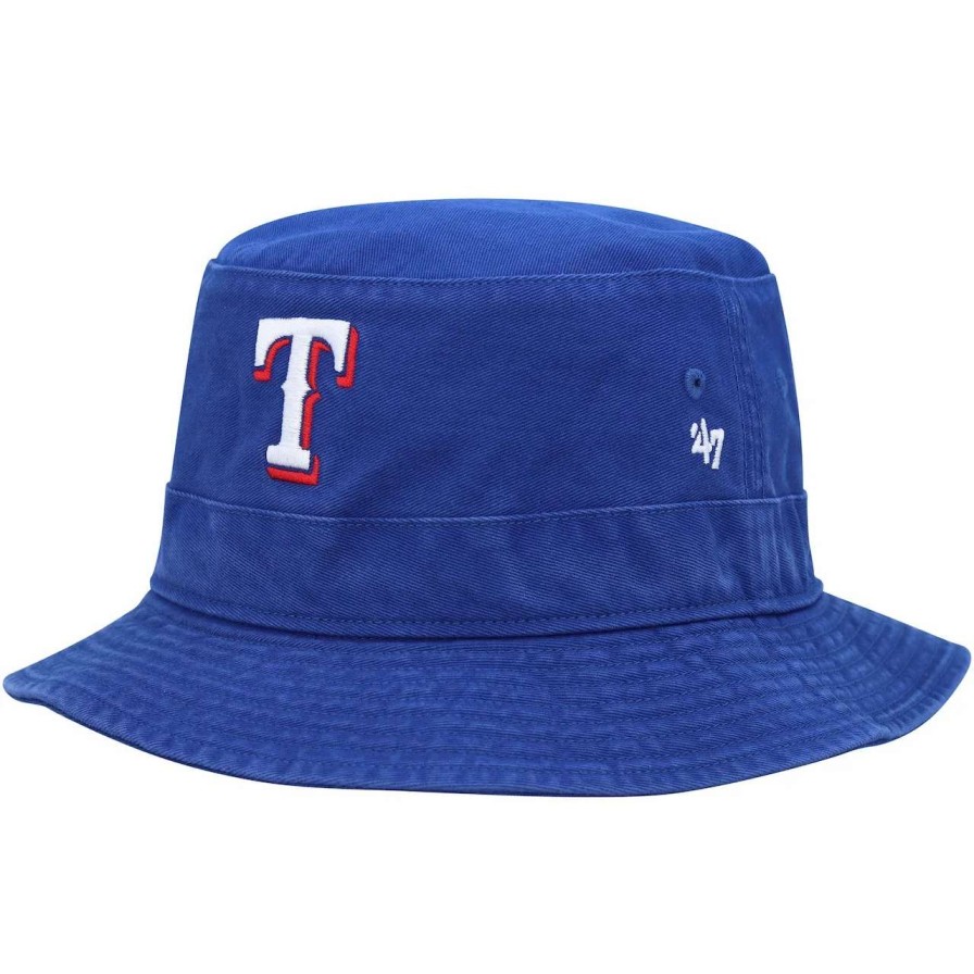 Texas Rangers Caps * | Men'S Texas Rangers '47 Royal Primary Bucket Hat