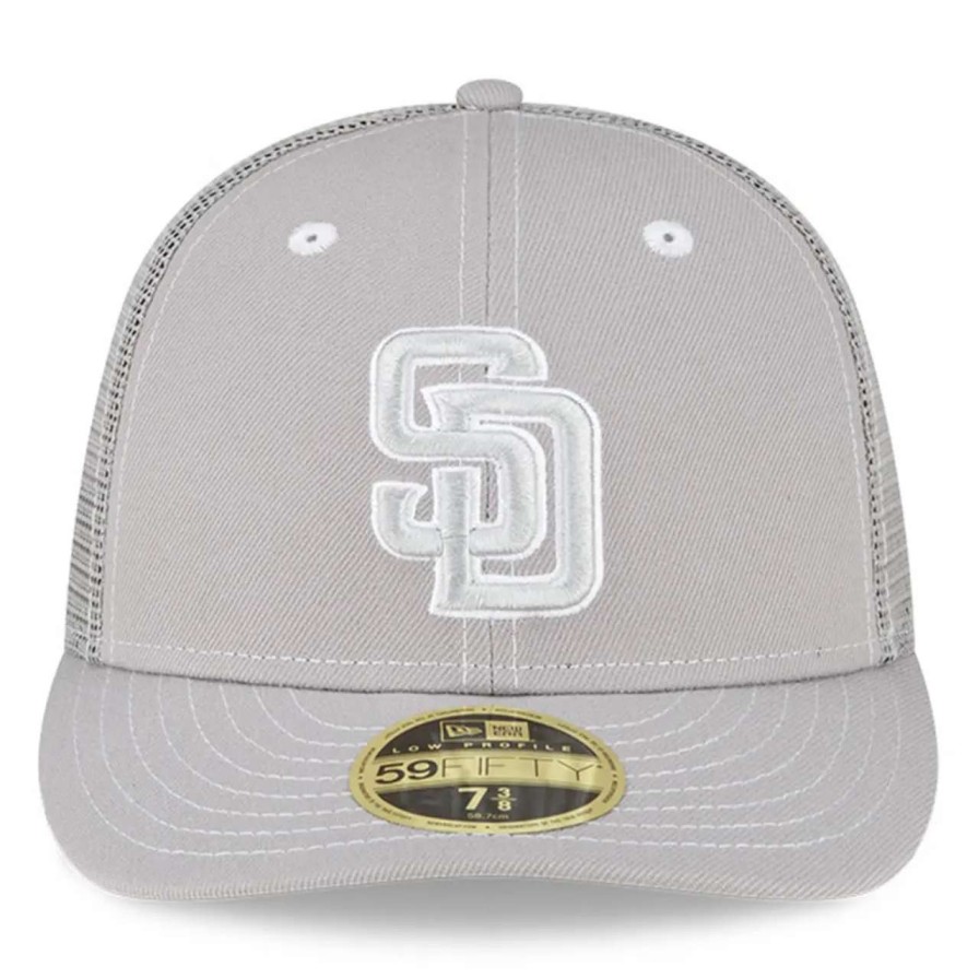 San Diego Padres Caps * | Men'S San Diego Padres New Era Gray 2023 On-Field Batting Practice Low Profile 59Fifty Fitted Hat