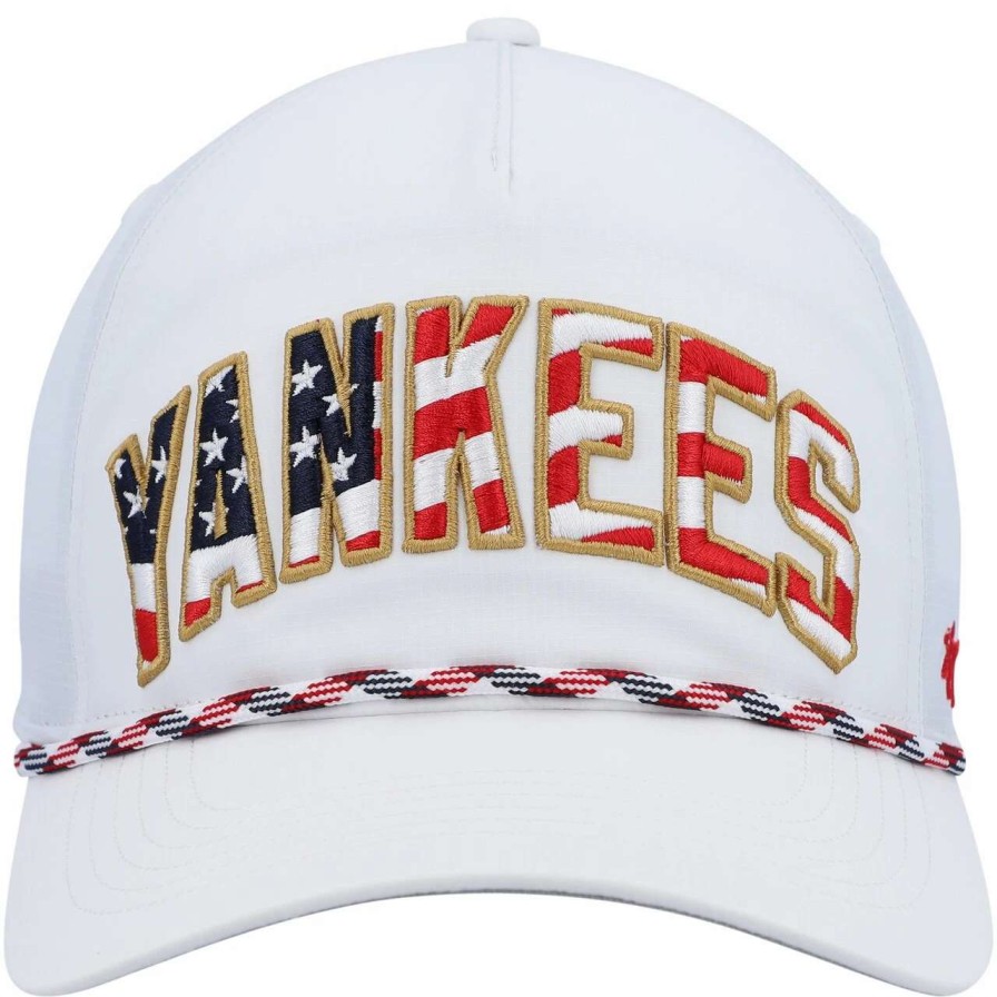 New York Yankees Caps * | Men'S New York Yankees '47 White Flag Flutter Hitch Snapback Hat