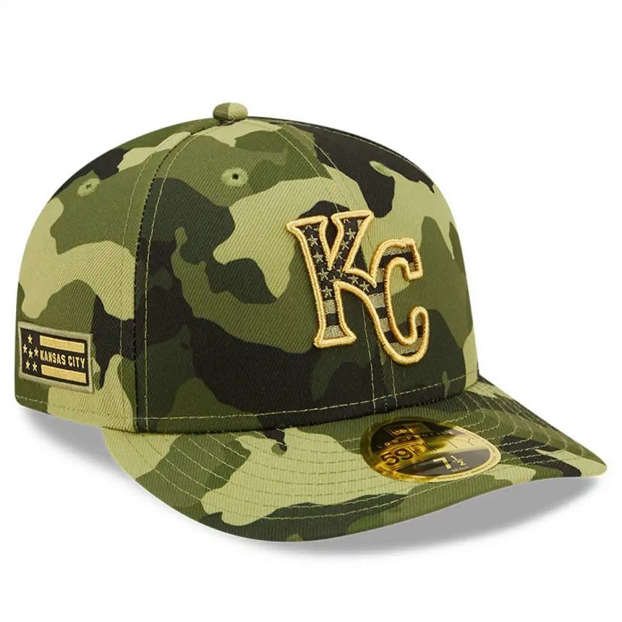 Kansas City Royals Caps * | Men'S Kansas City Royals New Era Camo 2022 Armed Forces Day On-Field Low Profile 59Fifty