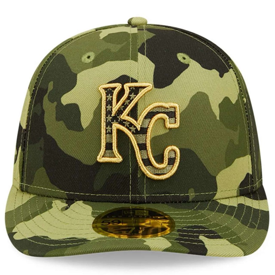 Kansas City Royals Caps * | Men'S Kansas City Royals New Era Camo 2022 Armed Forces Day On-Field Low Profile 59Fifty