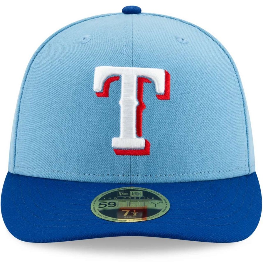 Texas Rangers Caps * | Men'S Texas Rangers New Era Light Blue/Royal 2020 Alternate 2 Authentic Collection On Field Low Profile 59Fifty Fitted Hat