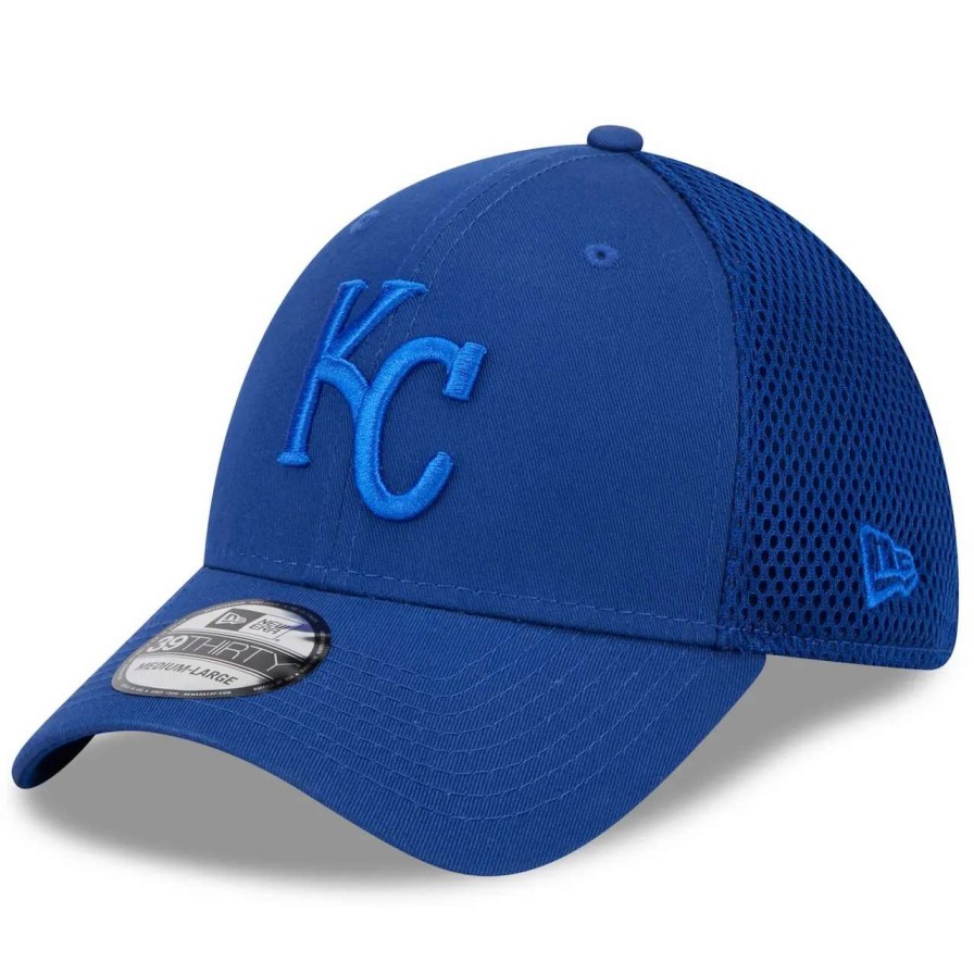 Kansas City Royals Caps * | Men'S Kansas City Royals New Era Royal Tonal Team Neo 39Thirty Flex Hat