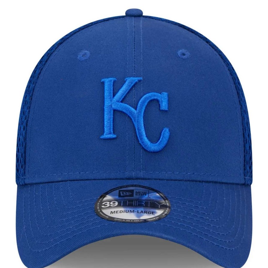 Kansas City Royals Caps * | Men'S Kansas City Royals New Era Royal Tonal Team Neo 39Thirty Flex Hat