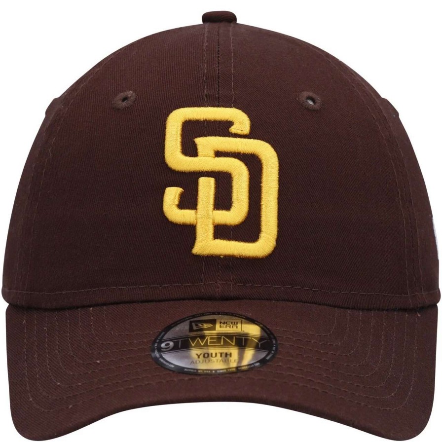 San Diego Padres Caps * | Youth San Diego Padres New Era Brown Core Classic 9Twenty Adjustable Hat