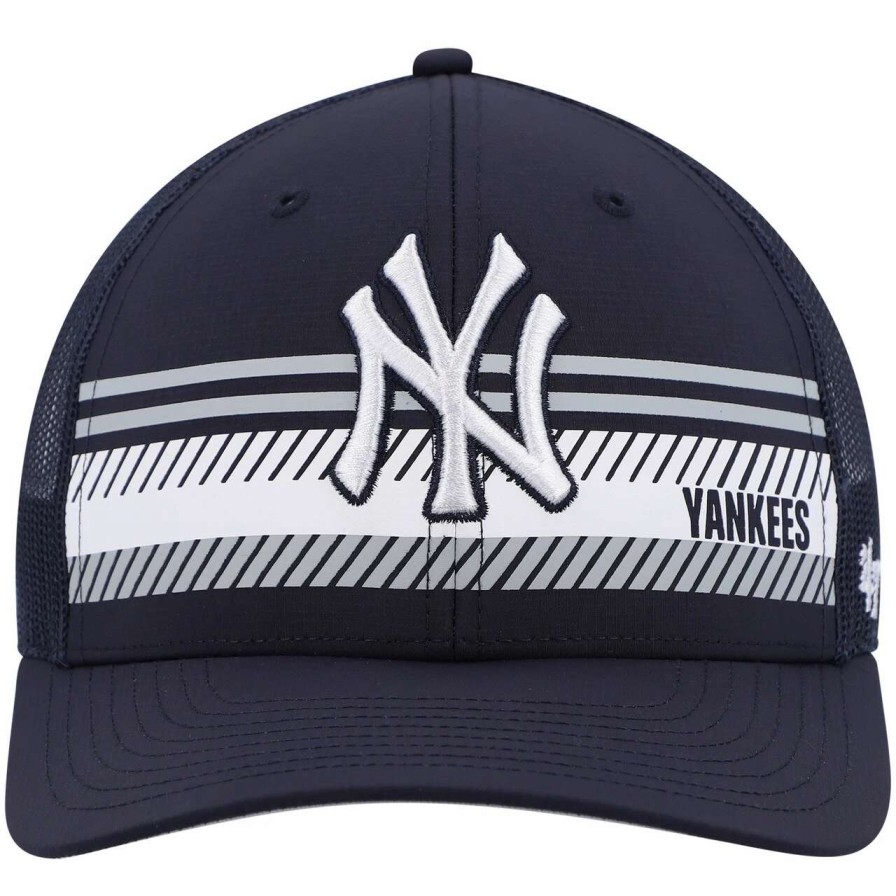 New York Yankees Caps * | Men'S New York Yankees '47 Navy Cumberland Trucker Snapback Hat