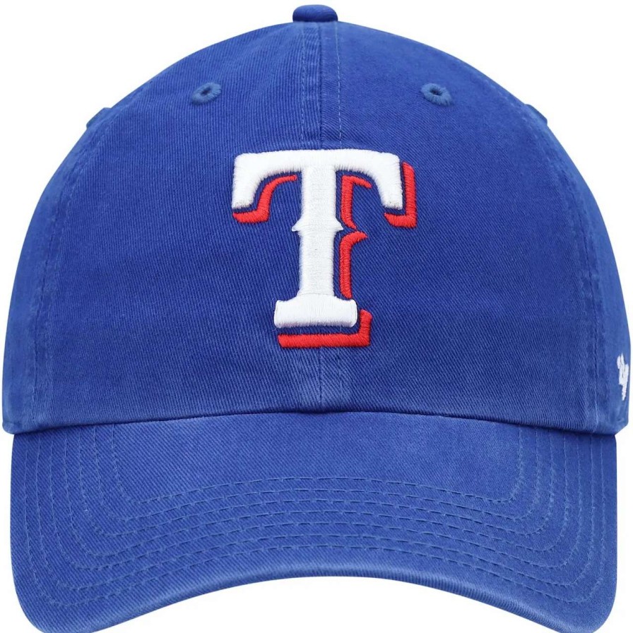 Texas Rangers Caps * | Youth Texas Rangers '47 Royal Team Logo Clean Up Adjustable Hat