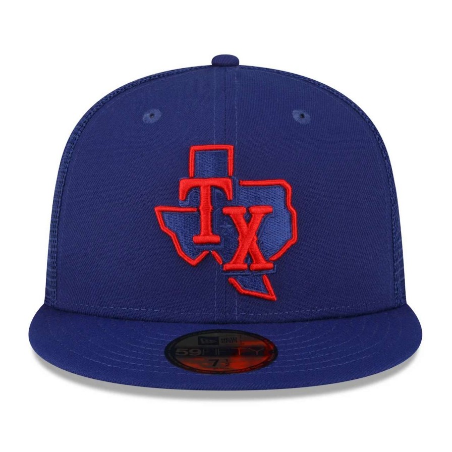 Texas Rangers Caps * | Men'S Texas Rangers New Era Royal 2023 Spring Training 59Fifty Fitted Hat