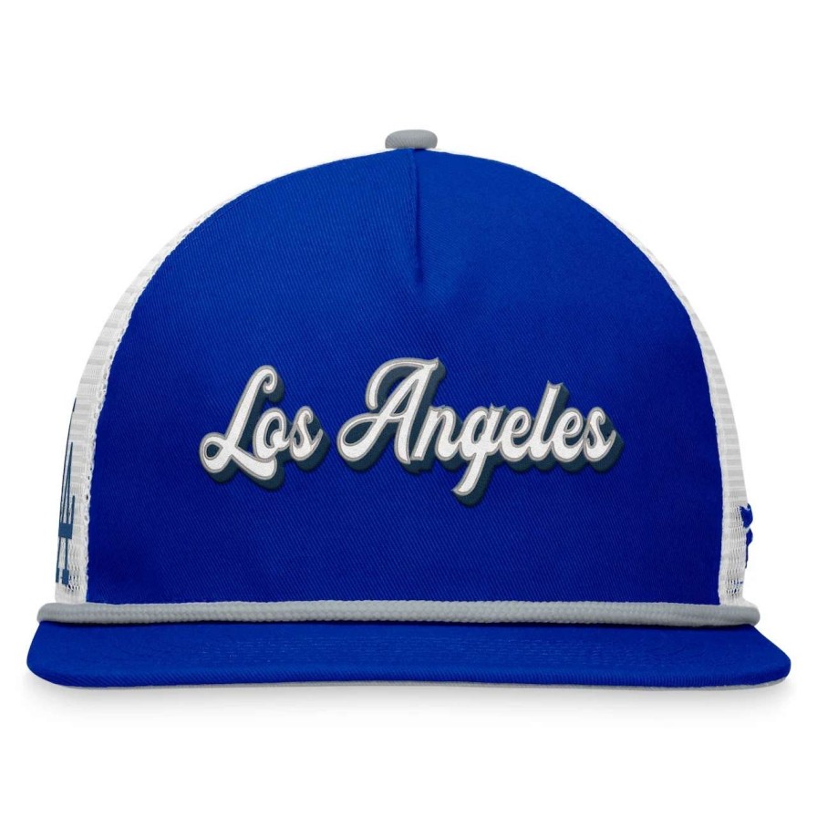 Los Angeles Dodgers Caps * | Men'S Los Angeles Dodgers Fanatics Branded Royal Heritage Golfer Snapback Hat