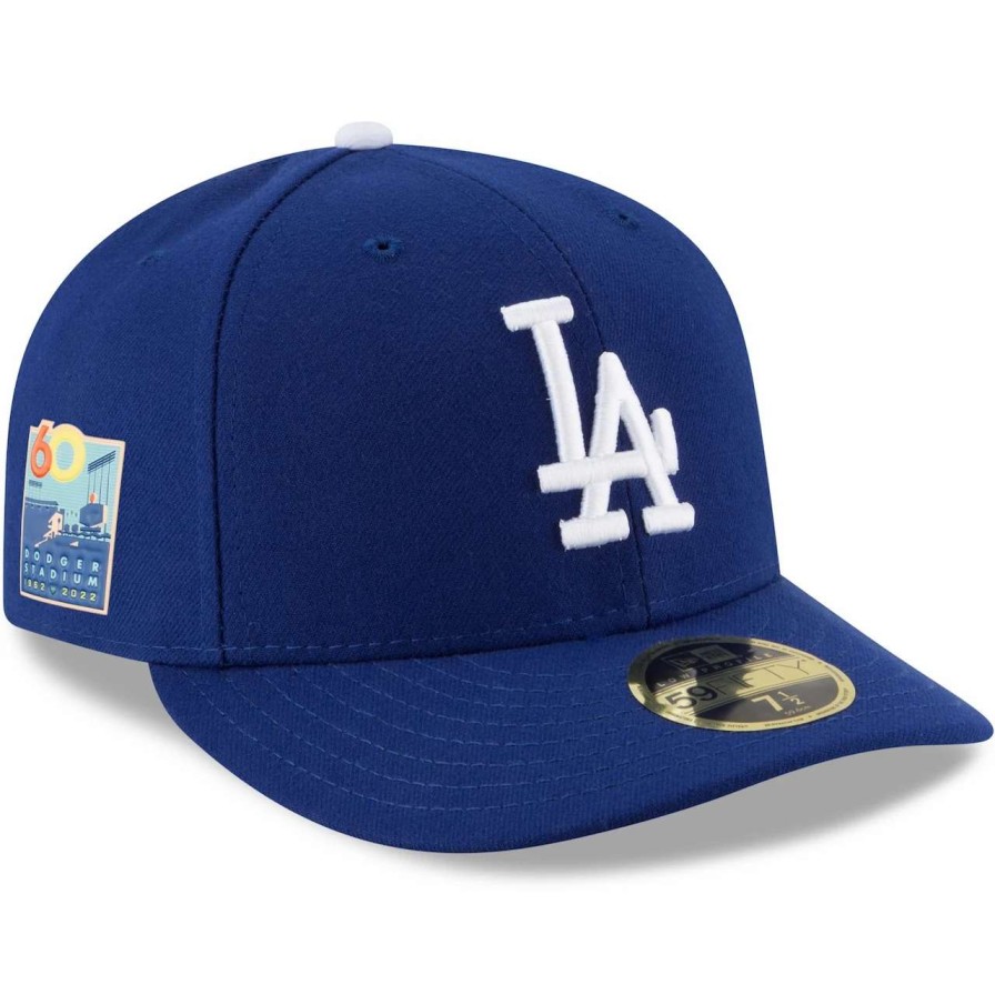 Los Angeles Dodgers Caps * | Men'S Los Angeles Dodgers New Era Royal Authentic Collection On-Field Dodger Stadium 60Th Anniversary Low Profile 59Fifty Fitted Hat