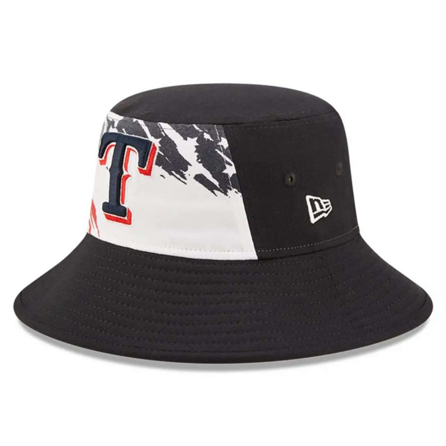 Texas Rangers Caps * | Men'S Texas Rangers New Era Navy 2022 4Th Of July Bucket Hat