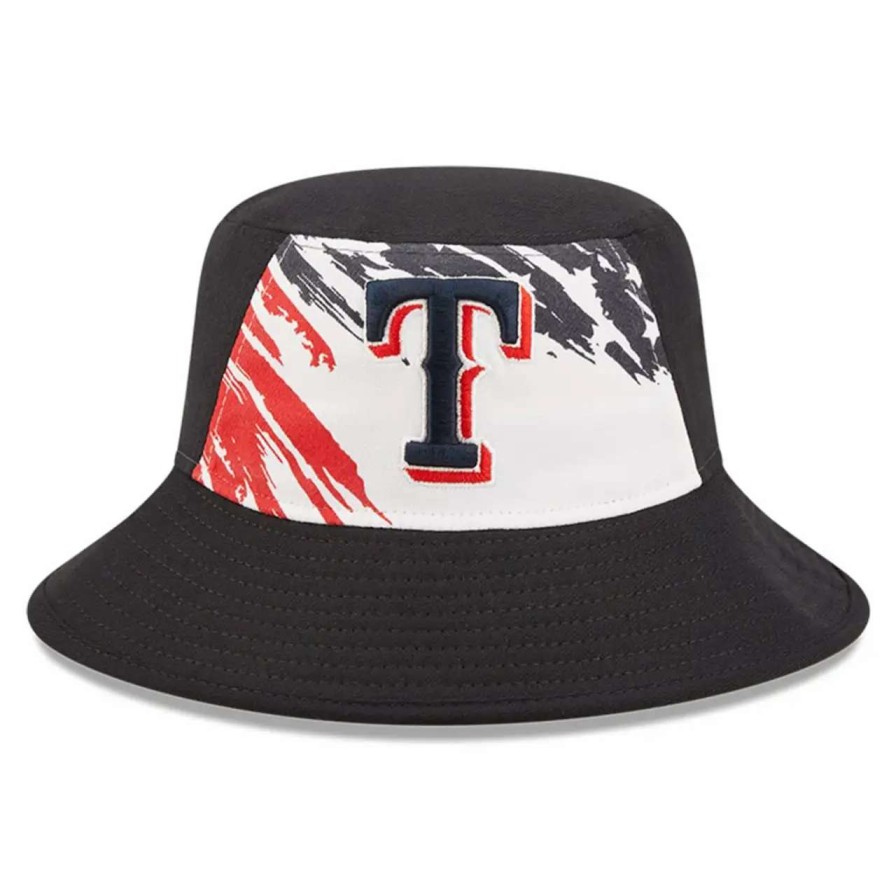 Texas Rangers Caps * | Men'S Texas Rangers New Era Navy 2022 4Th Of July Bucket Hat