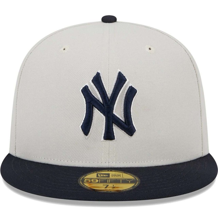 New York Yankees Caps * | Men'S New York Yankees New Era Gray/Navy World Class Back Patch 59Fifty Fitted Hat