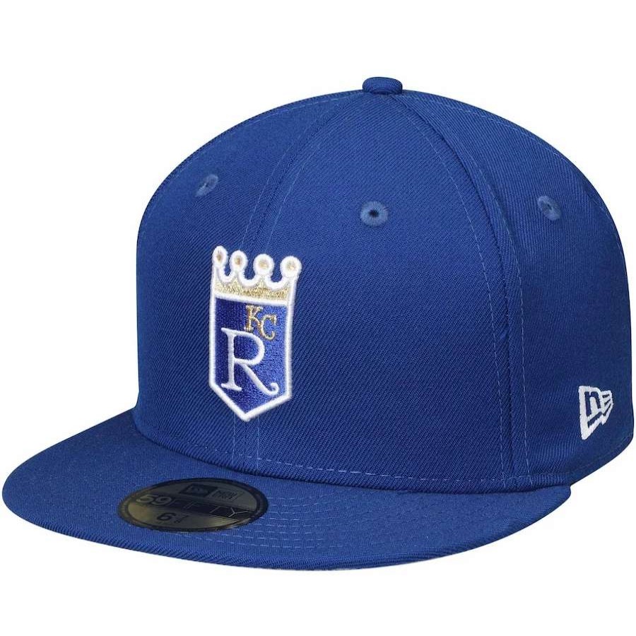 Kansas City Royals Caps * | Men'S Kansas City Royals New Era Royal Cooperstown Collection Wool 59Fifty Fitted Hat