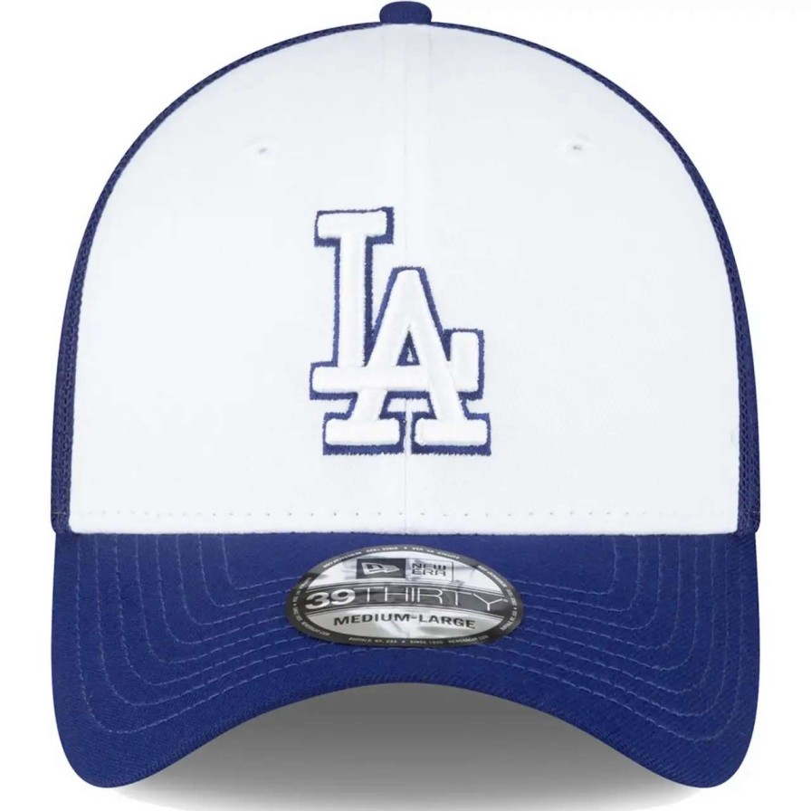 Los Angeles Dodgers Caps * | Men'S Los Angeles Dodgers New Era Royal/White 2023 On-Field Batting Practice 39Thirty Flex Hat