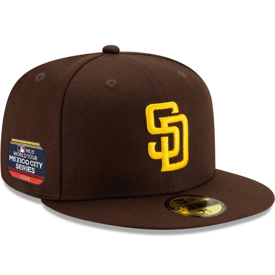 San Diego Padres Caps * | Men'S San Diego Padres New Era Brown On-Field 2023 World Tour Mexico City Series 59Fifty Fitted Hat