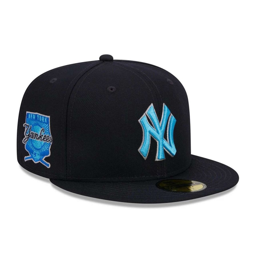 New York Yankees Caps * | Men'S New York Yankees New Era Navy 2023 Mlb Father'S Day On-Field 59Fifty Fitted Hat