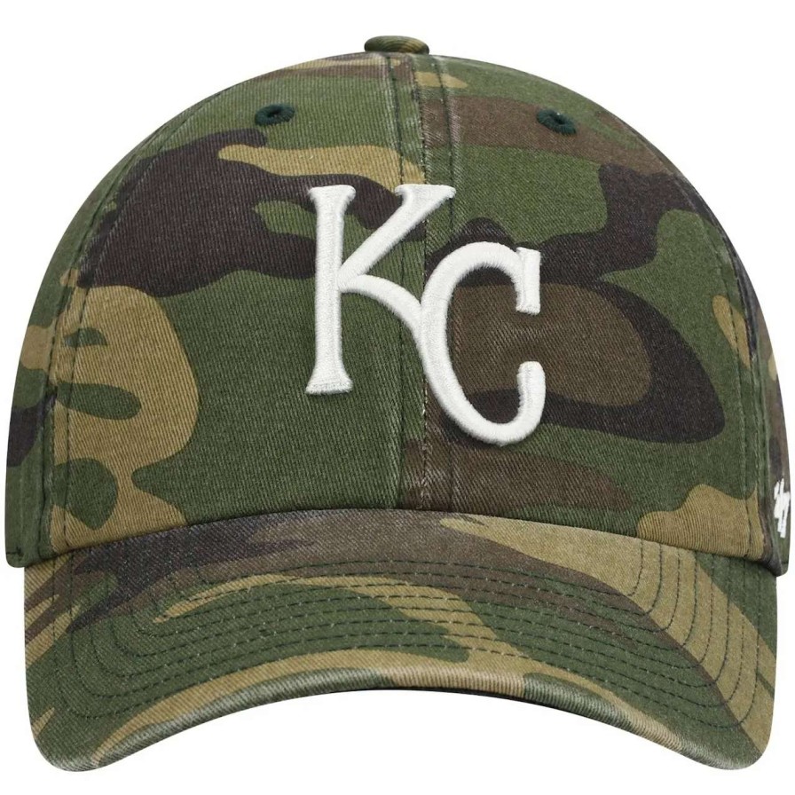 Kansas City Royals Caps * | Men'S Kansas City Royals '47 Camo Team Clean Up Adjustable Hat