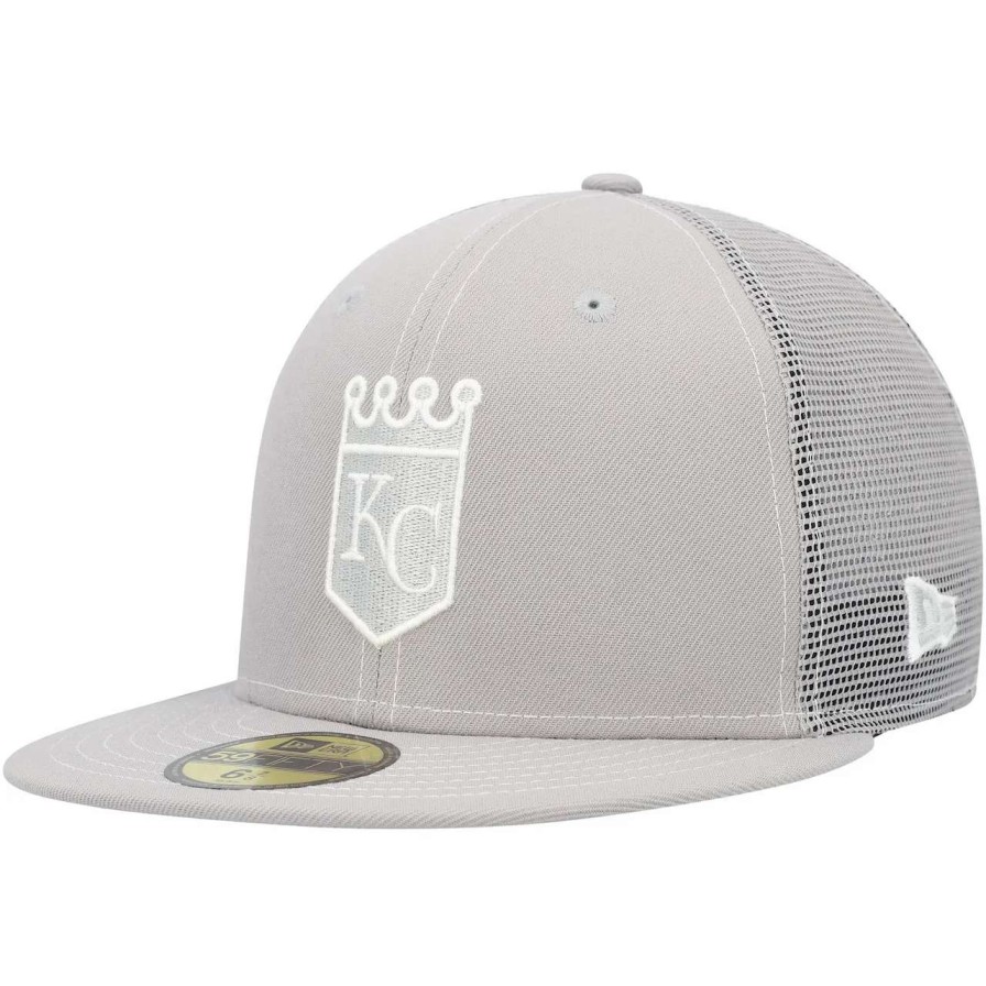 Kansas City Royals Caps * | Men'S Kansas City Royals New Era Gray 2023 On-Field Batting Practice 59Fifty Fitted Hat