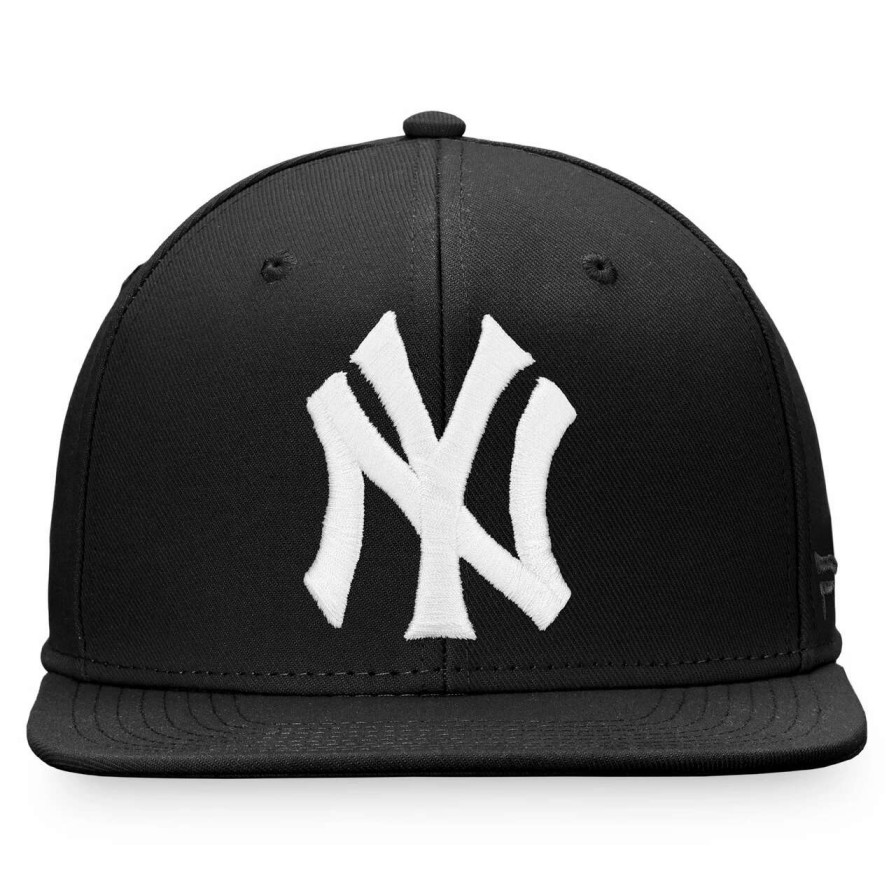 New York Yankees Caps * | Men'S New York Yankees Fanatics Branded Black Snapback Hat