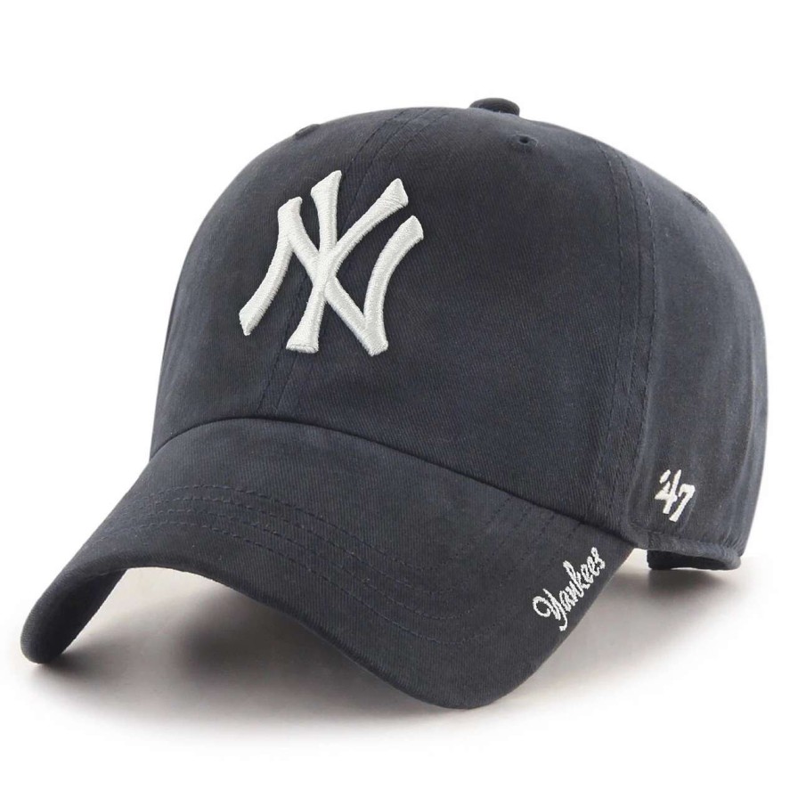 New York Yankees Caps * | Women'S New York Yankees '47 Navy Team Miata Clean Up Adjustable Hat